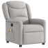Sillón reclinable de masaje eléctrico tela gris