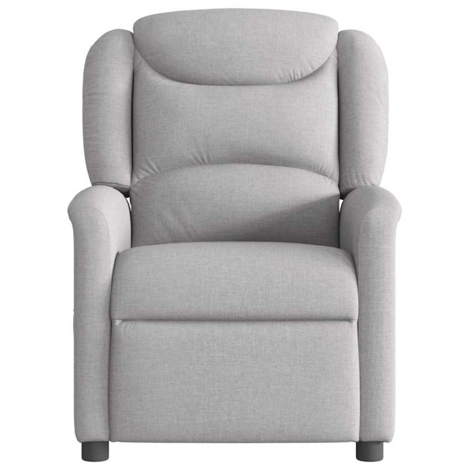 Sillón reclinable de masaje eléctrico tela gris