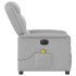 Sillón reclinable de masaje eléctrico tela gris