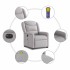 Sillón reclinable de masaje eléctrico tela gris