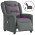 Sillón reclinable de masaje eléctrico tela gris