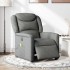 Sillón reclinable de masaje eléctrico tela gris