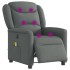 Sillón reclinable de masaje eléctrico tela gris