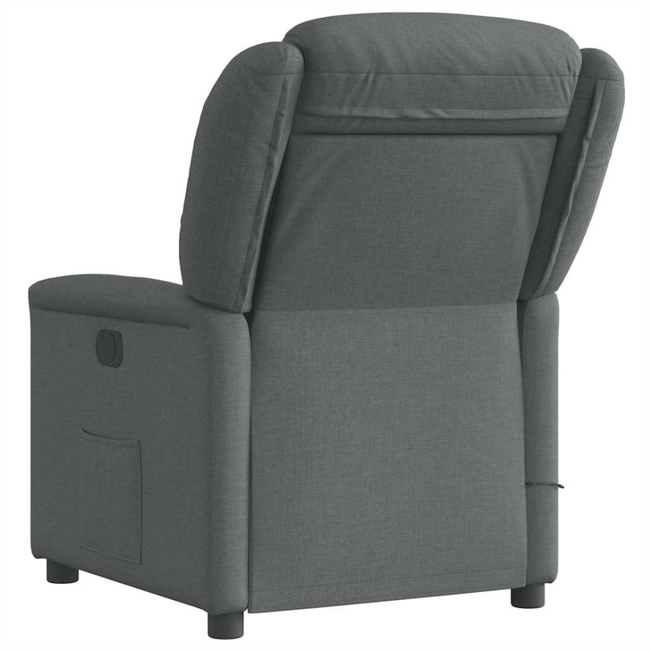 Sillón reclinable de masaje eléctrico tela gris
