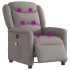 Sillón reclinable de masaje eléctrico tela gris