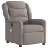 Sillón reclinable de masaje eléctrico tela gris