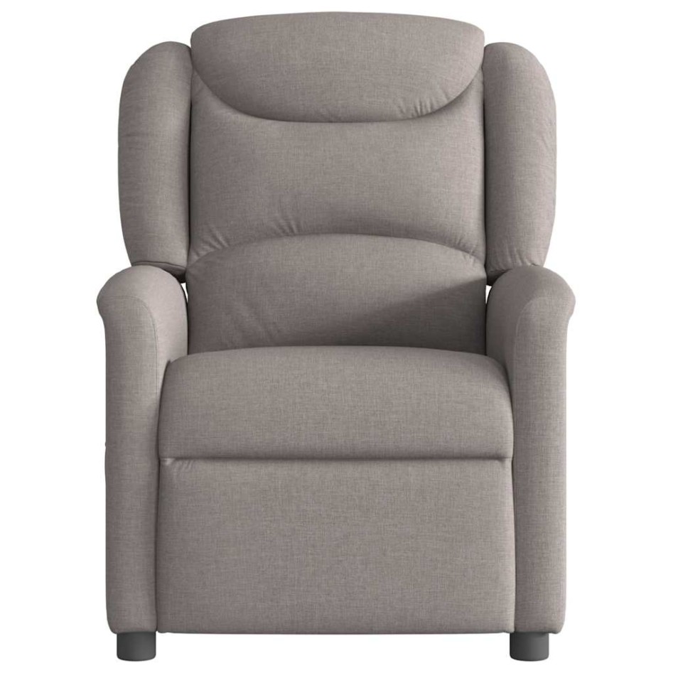 Sillón reclinable de masaje eléctrico tela gris