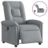 Sillón reclinable eléctrico tela gris