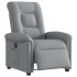 Sillón reclinable eléctrico tela gris