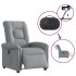 Sillón reclinable eléctrico tela gris