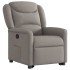 Sillón reclinable elevable tela gris