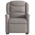 Sillón reclinable elevable tela gris