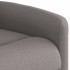 Sillón reclinable elevable tela gris