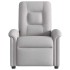 Sillón reclinable eléctrico de tela gris