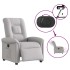Sillón reclinable eléctrico de tela gris