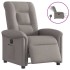 Sillón reclinable eléctrico tela gris