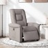 Sillón reclinable eléctrico tela gris