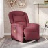 Sillón de masaje reclinable eléctrico tela rojo
