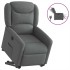Sillón eléctrico reclinable elevable de tela gris