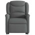 Sillón eléctrico reclinable elevable de tela gris