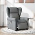 Sillón reclinable de masaje eléctrico tela gris