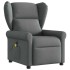 Sillón reclinable de masaje eléctrico tela gris