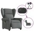 Sillón reclinable de masaje eléctrico tela gris