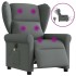 Sillón reclinable de masaje eléctrico tela gris