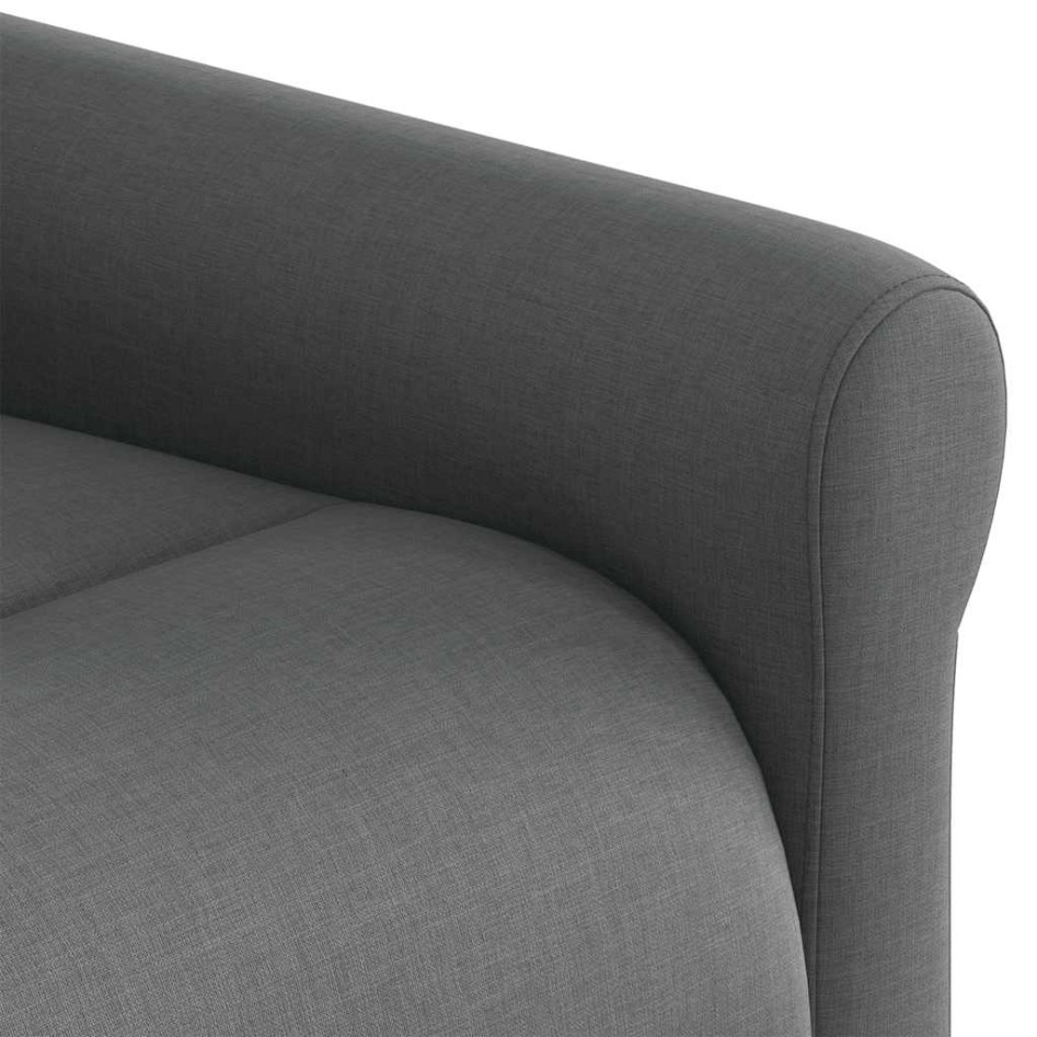 Sillón reclinable de masaje eléctrico tela gris