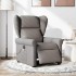 Sillón reclinable de masaje eléctrico tela gris