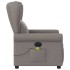 Sillón reclinable de masaje eléctrico tela gris