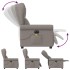 Sillón reclinable de masaje eléctrico tela gris