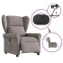 Sillón reclinable de masaje eléctrico tela gris