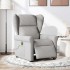 Sillón reclinable de masaje eléctrico tela gris