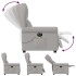 Sillón reclinable de masaje eléctrico tela gris
