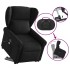 Sillón reclinable de masaje elevable tela