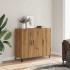 Aparador de madera de ingeniería roble artisan 90x34x80