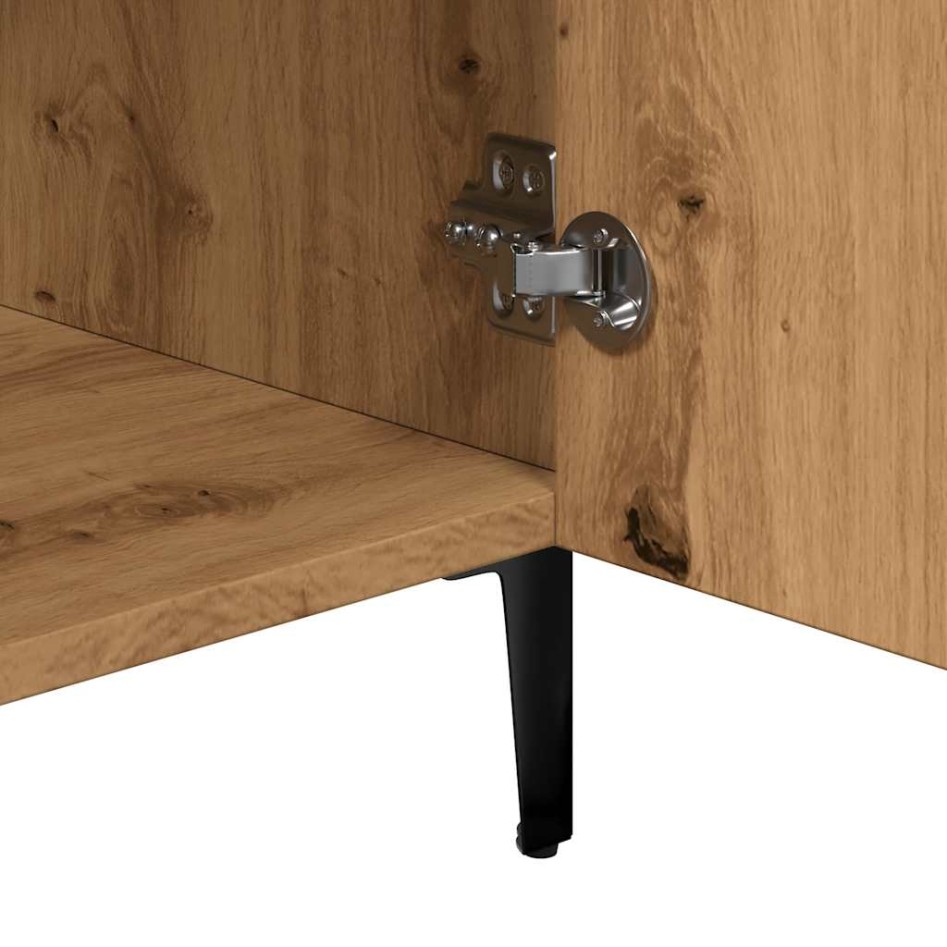 Aparador de madera de ingeniería roble artisan 90x34x80