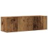 Conjunto de mueble de TV 7 piezas montado la pared madera