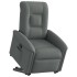 Sillón reclinable elevable de tela gris