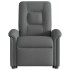 Sillón reclinable elevable de tela gris