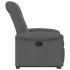 Sillón reclinable elevable de tela gris
