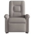 Sillón eléctrico reclinable elevable de tela gris