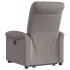 Sillón eléctrico reclinable elevable de tela gris