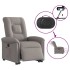 Sillón eléctrico reclinable elevable de tela gris