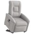 Sillón eléctrico reclinable elevable de tela gris