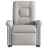 Sillón eléctrico reclinable elevable de tela gris