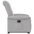 Sillón eléctrico reclinable elevable de tela gris