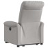 Sillón eléctrico reclinable elevable de tela gris