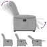 Sillón eléctrico reclinable elevable de tela gris